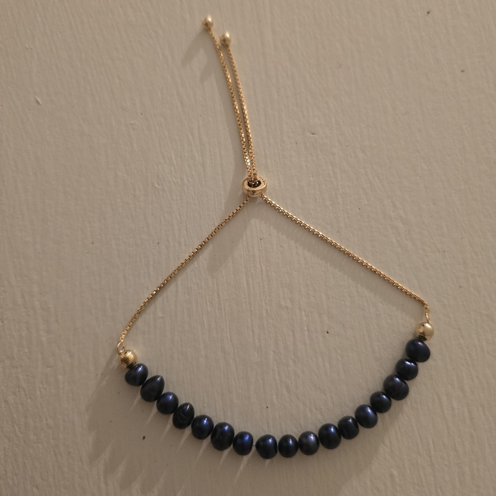 Freida Rothmam Blue Beaded Bracelet